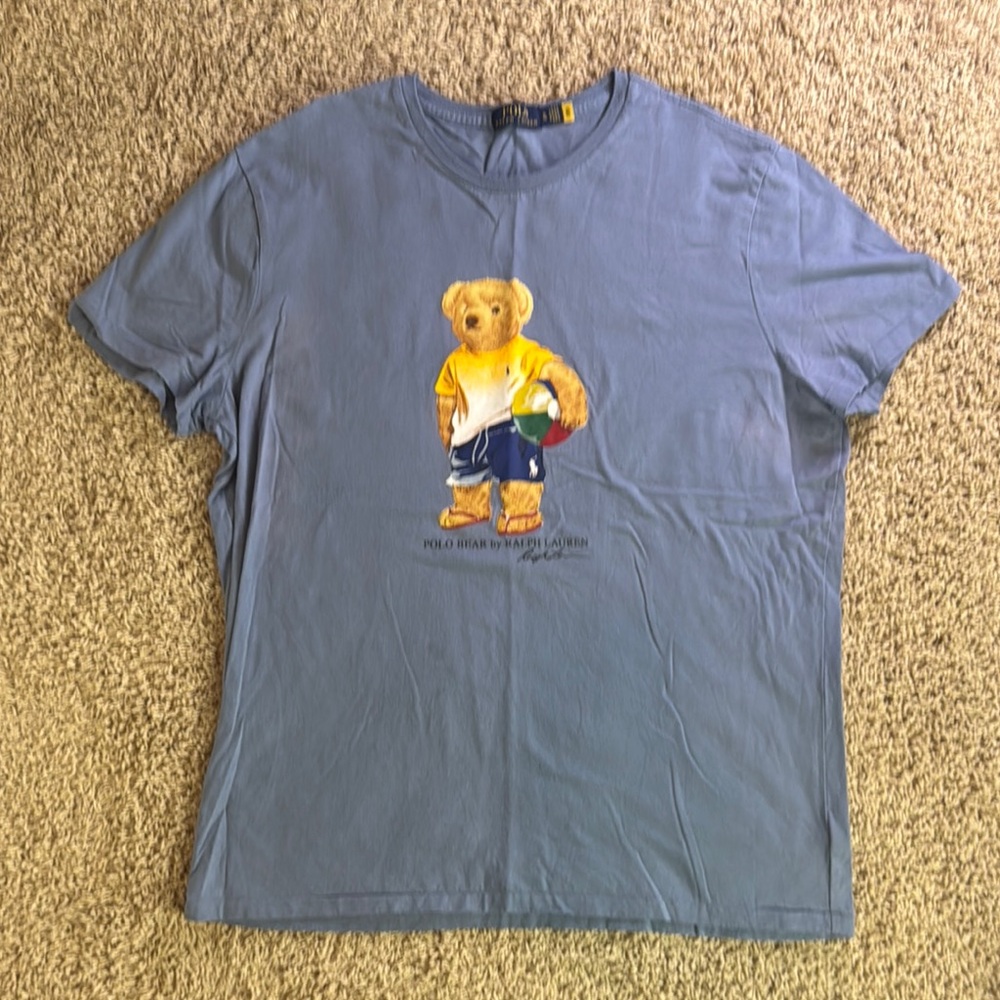 NWOT Polo Ralph Lauren Blue Bear Graphic T-Shirt